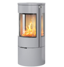Печь RAIS Viva L 100 3 стекла, стальная дверь, платина, кофейный, белый, никель, серебро